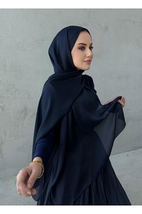 شال سرمه ای زنانه کرپ REMOMODA - کد 925071766