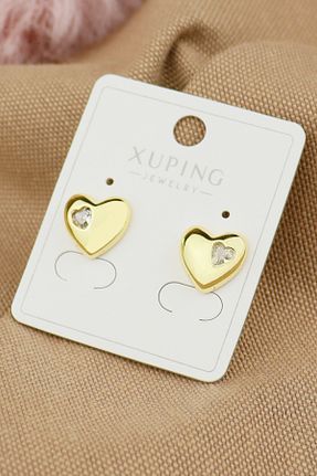 گوشواره استیل (فولاد) متالیک زنانه استیل ضد زنگ Keyifli Hayaller - کد 932394684