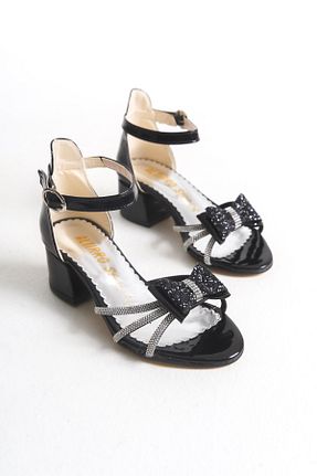 کفش مجلسی مشکی بچه گانه چرم مصنوعی FİNLANDiYA SHOES - کد 932966277