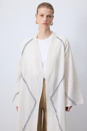 کافتان و کیمونو حجاب طوسی زنانه ویسکون Touche Prive - کد 932489331