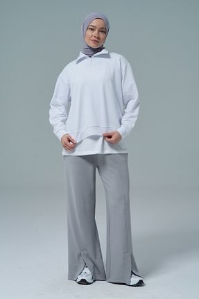 شلوار گرمکن حجاب طوسی پاچه گشاد George Phoenix - کد 932488924