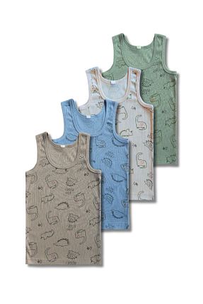 رکابی رنگی بچه گانه %100 پنبه GizaKids - کد 896157815