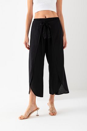 شلوار مشکی زنانه ویسکون EtkiModa - کد 933090342