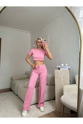ست بالاتنه و پائین تنه رنگی زنانه بافتنی Zora Butik - کد 932500448