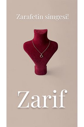 گردنبند جواهر رنگی زنانه استیل ضد زنگ HUME - کد 932499998