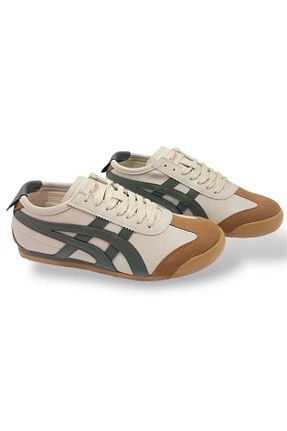 کفش اسنیکر بژ زنانه بند دار BS BEYAZ SHOES - کد 932521805