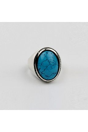 انگشتر نقره فیروزه ای مردانه 925 عیار GÜMÜŞ - کد 932531509
