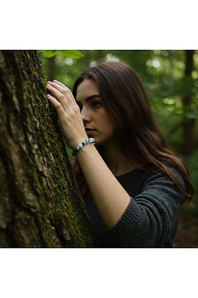 دستبند جواهر سفید زنانه سنگ طبیعی ttasdevri - کد 932531048