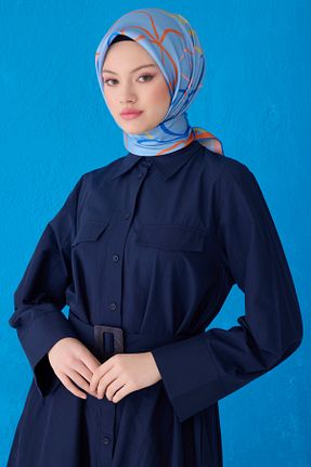 روسری رنگی کرپ ساتن ابریشم Belli - کد 927654635