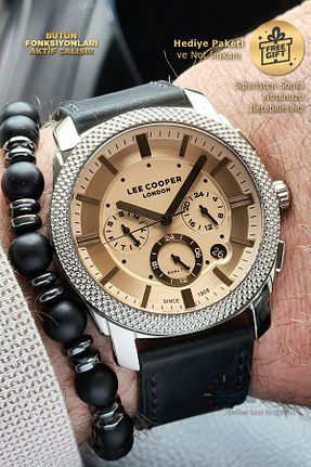 ساعت مچی مشکی مردانه 43 میلی متر Lee Cooper - کد 930575611