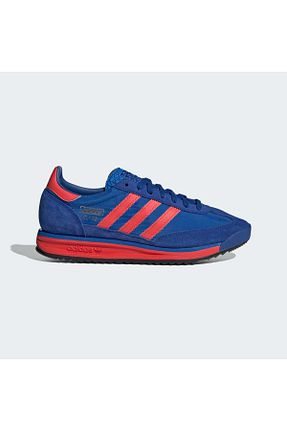 کفش اسنیکر آبی زنانه بند دار adidas - کد 842642914