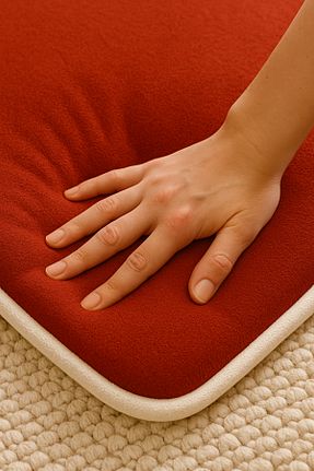 سجاده زرشکی پنبه ای Carpetella - کد 925732771