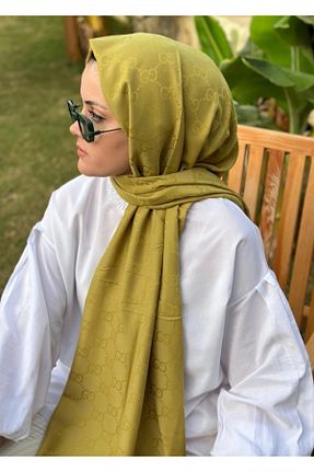 شال سرمه ای زنانه پنبه ای FRESCO SCARFS - کد 444302139