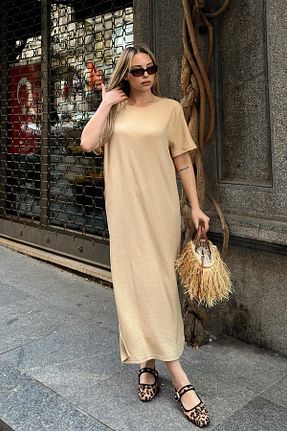 لباس بژ زنانه بافت Swist - کد 932580379