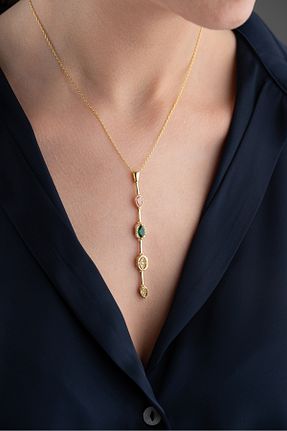 گردنبند نقره طوسی زنانه 925 عیار Silvano Jewelry - کد 932592704