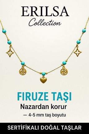 گردنبند جواهر رنگی زنانه سنگ Erilsa - کد 932587979