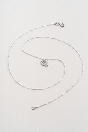 گردنبند نقره سبز زنانه 925 عیار So Chic - کد 932611720