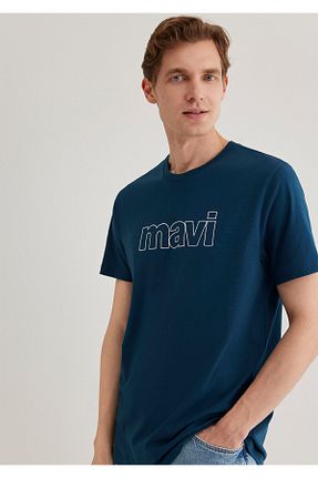 تیشرت آبی مردانه یقه دوچرخه Mavi - کد 749017815