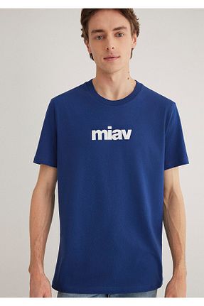 تیشرت آبی مردانه یقه دوچرخه Mavi - کد 684092731