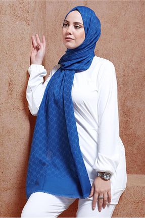 شال سرمه ای زنانه پلی استر Alvina - کد 857079011
