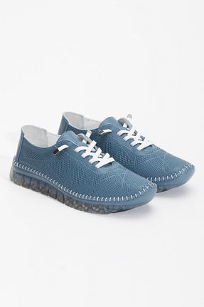 کفش کژوال آبی زنانه چرم خالص MOKKASHOES - کد 925065568