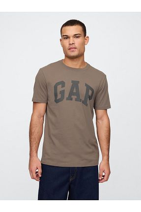 تیشرت قهوه ای مردانه رگولار GAP - کد 918249510