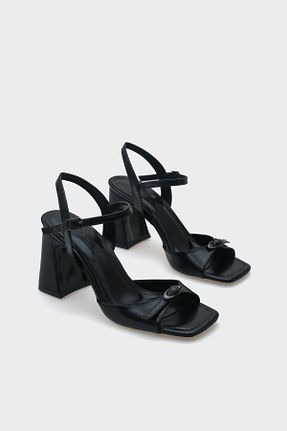 صندل مشکی زنانه پاشنه ضخیم Capone Outfitters - کد 932645990