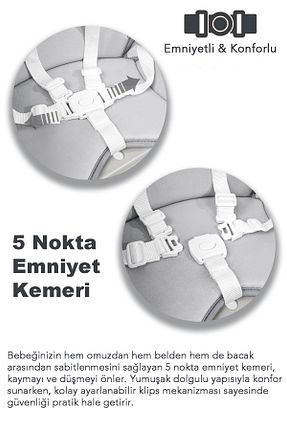 صندلی تغذیه طوسی Meleni Toys - کد 931811515