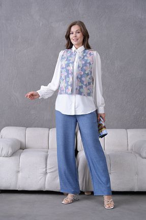 ست بالاتنه و پائین تنه سرمه ای زنانه بافتنی Miss Allos - کد 932638757