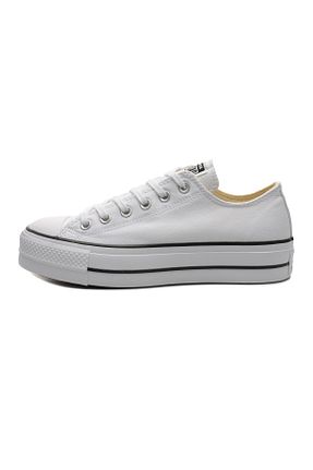 کفش اسنیکر سفید زنانه بند دار Converse - کد 4921578