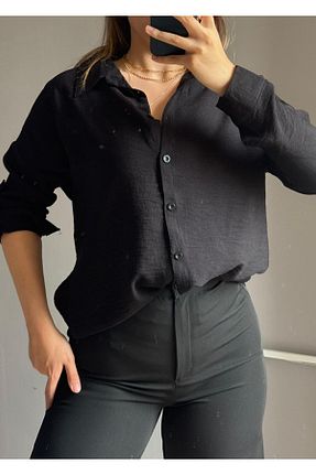 پیراهن حجاب مشکی زنانه رگولار Qenz - کد 932643259