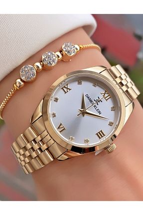 ساعت مچی زرد زنانه 36-40 میلی متر Daniel Klein - کد 253702045