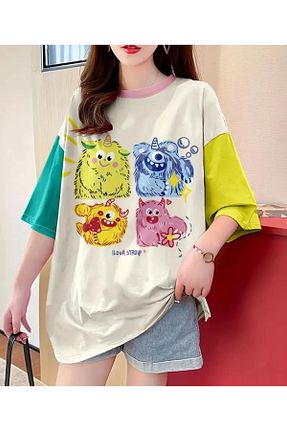 تیشرت رنگی زنانه Relaxed LUNAVISTA - کد 933236928