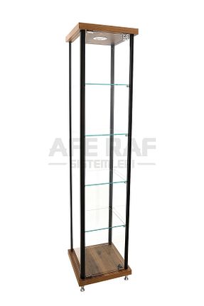 ویترین و بوفه ظروف نقره قهوه ای AFE DEKOR - کد 749834029