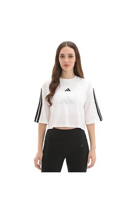 تیشرت سفید زنانه رگولار adidas - کد 896988646