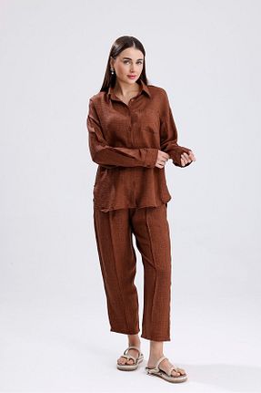 ست بالاتنه و پائین تنه رنگی زنانه بافتنی ikomteks - کد 932666988