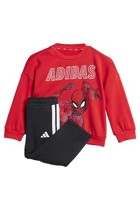 ست گرمکن قرمز بچه گانه پنبه ای adidas - کد 888686019