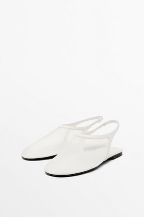 بابت سفید زنانه چرم خالص Massimo Dutti - کد 933976875