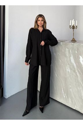 ست بالاتنه و پائین تنه مشکی زنانه بافتنی MODA - کد 932711636