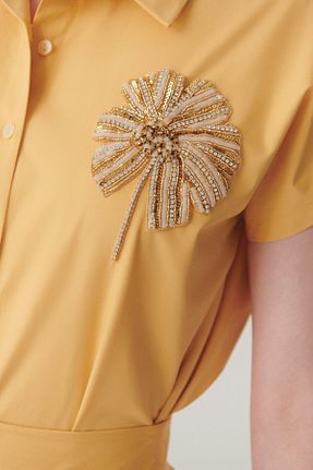 پیراهن قهوه ای زنانه رگولار Exquise - کد 925744713