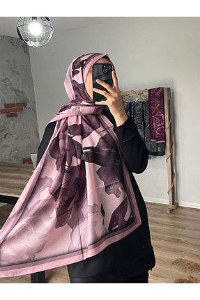 شال صورتی زنانه پنبه پلی استر Merwiss - کد 932722036