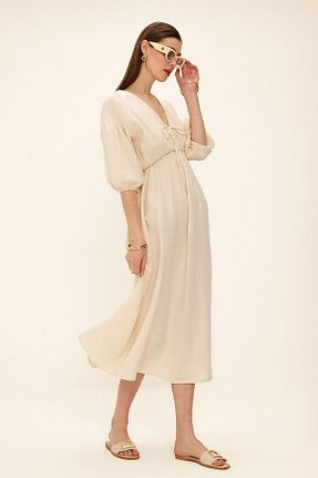 لباس حجاب بژ زنانه رگولار Olcay - کد 931376030