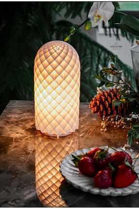 چراغ مطالعه / رومیزی سفید پلاستیک jeane home decor - کد 928639467