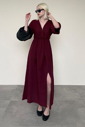 لباس زرشکی زنانه بافتنی Seeh - کد 932740888