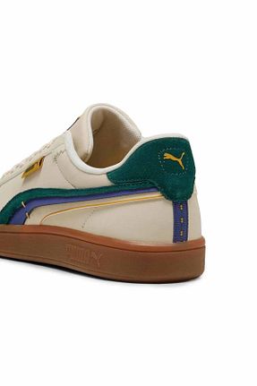 کفش اسنیکر بژ مردانه چرم اصل Puma - کد 932737870