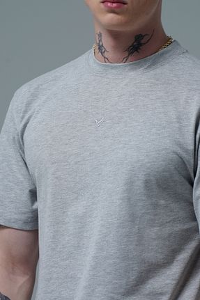 تیشرت طوسی مردانه Relaxed George Phoenix - کد 861605782