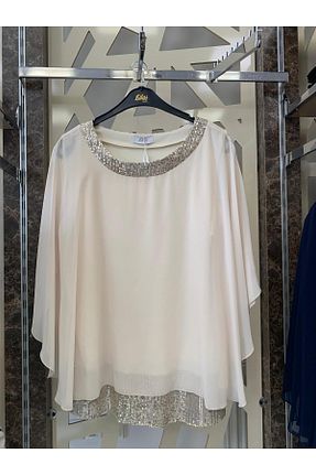 بلوز سایز بزرگ بژ زنانه سایز بزرگ günay boutıque - کد 932752997