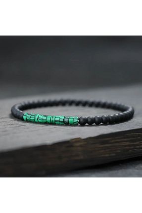 دستبند جواهر رنگی زنانه سنگ طبیعی ESK KEHRİBAR - کد 898825199