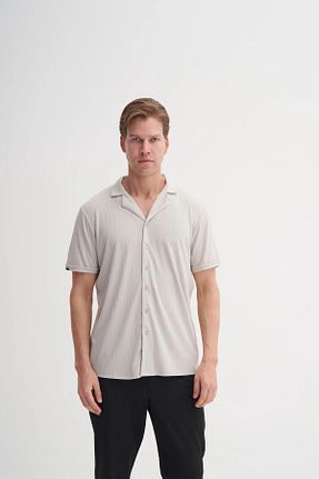 پیراهن طوسی مردانه رگولار Cazador - کد 920572305
