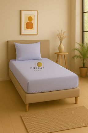 ست ملحفه تکنفره بنفش پنبه ای Boreas Home - کد 932760099
